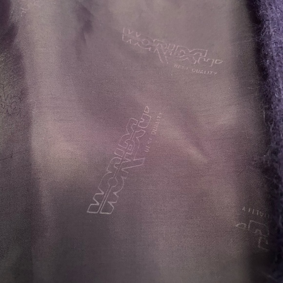 Women Sweater Cardigan long Purple Angora 80% - Picture 2 of 7